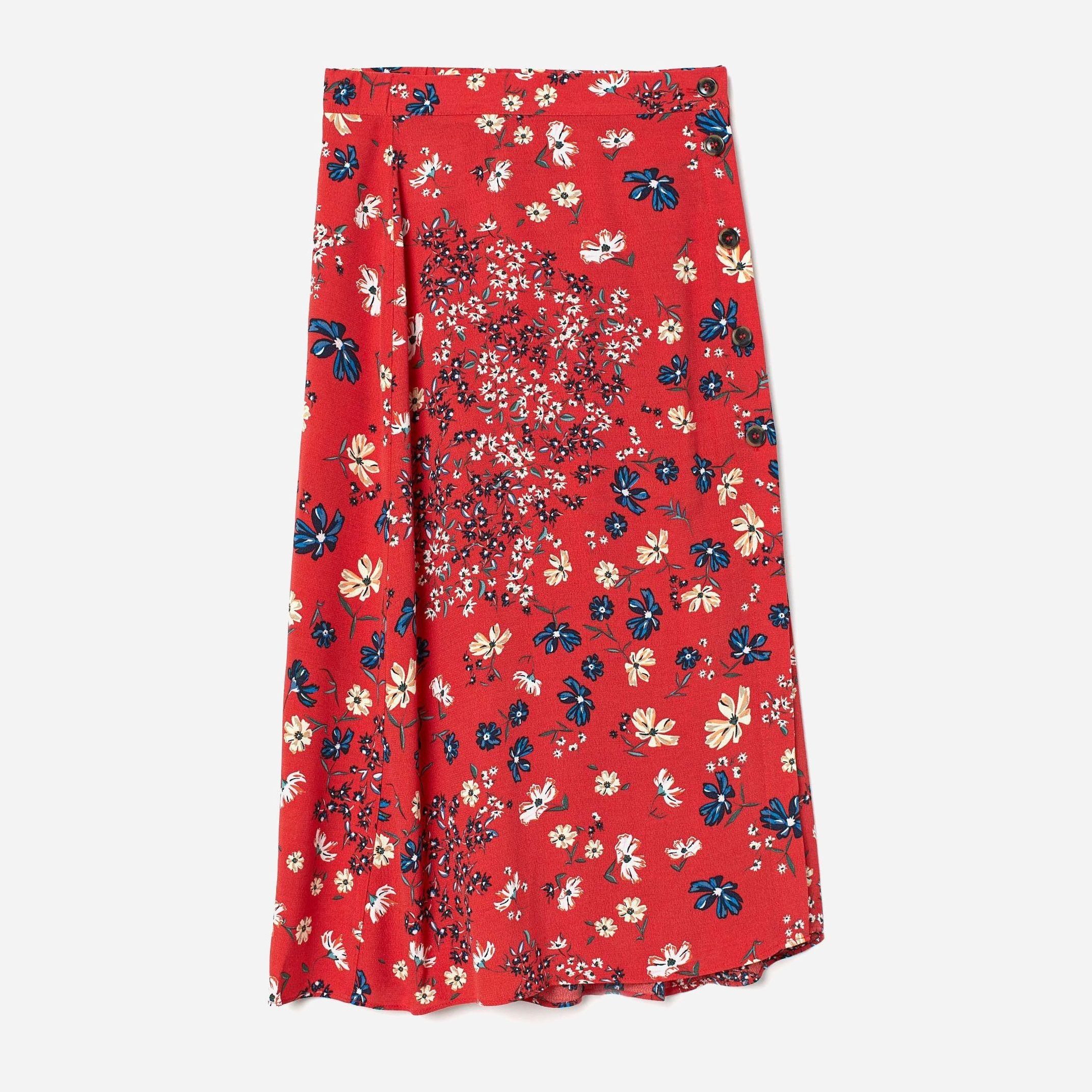 

Юбка H&M XAZ159412VKCT 36 Красная в разноцветным