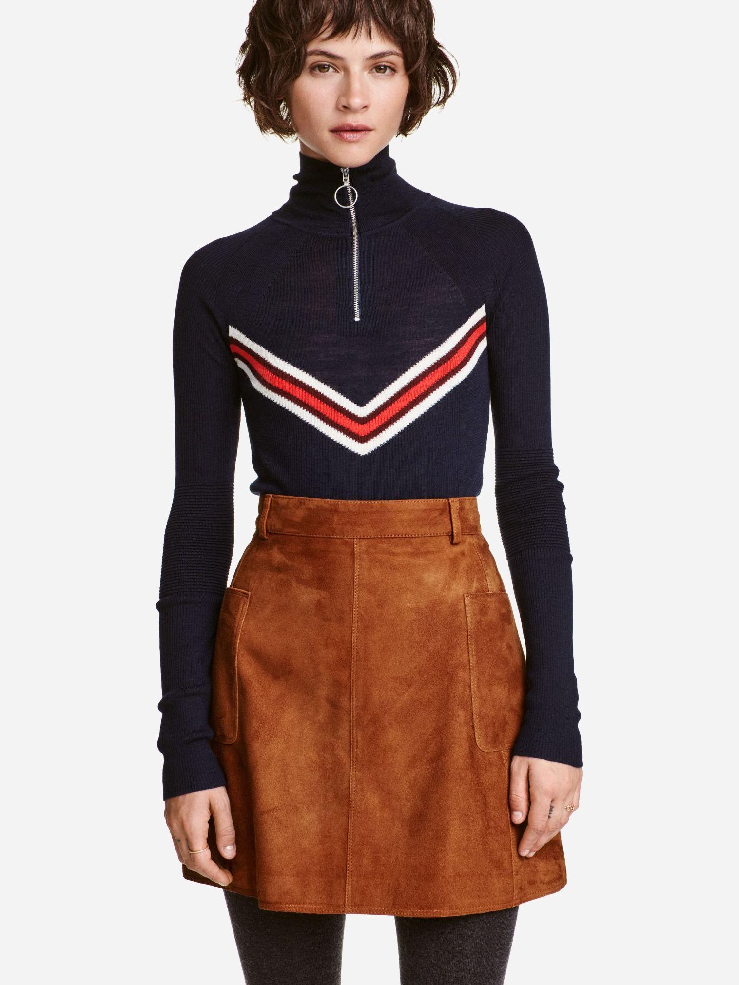 

Юбка кожаная H&M XAZ207049EMMV 36 Светло-коричневая