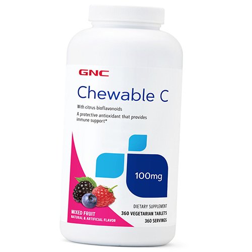 

Жевательный Витамин С, Chewable C 100, GNC 360вегтаб (36120171)