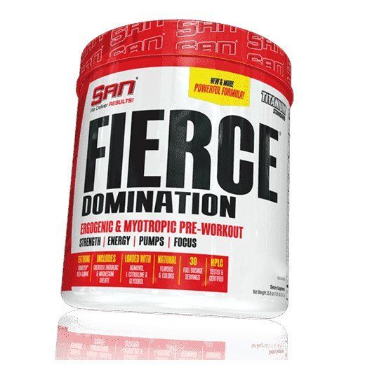 

Предтрен с креатином, Fierce Domination, San 718г Малиновый лимонад (11091001)