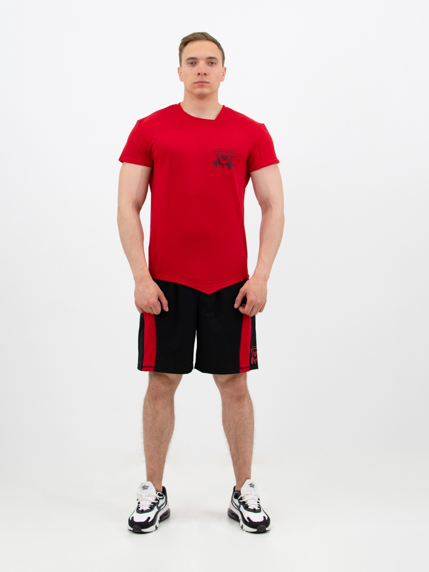 

Мужской спортивный комплект fitU Splay red 1.0  Красно-черный, Мужской спортивный комплект fitU Splay red 1.0 XL Красно-черный