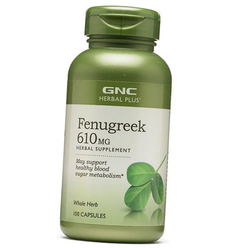 

Экстракт семян пажитника, Herbal Plus Fenugreek 610, GNC 100капс (71120021)
