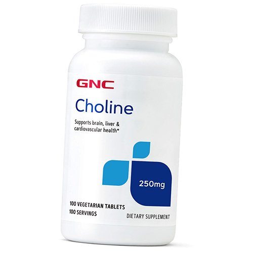 

Холин, Choline 250, GNC 100вегтаб (36120189)