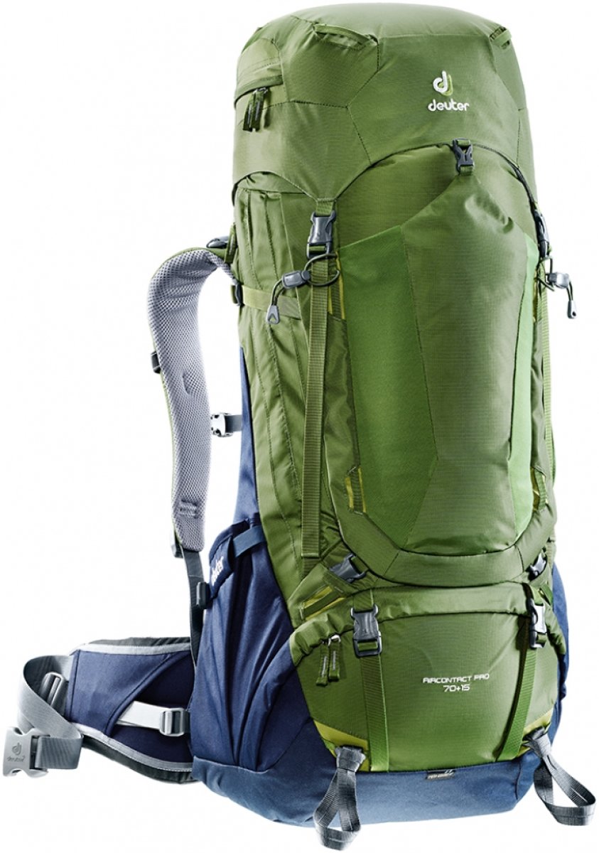 

Рюкзак Deuter Aircontact Pro 70 + 15 цвет 2312 pine-navy / Размер 85 (3330317 2312)