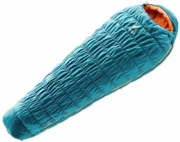 

Спальник Deuter Exosphere -10° SL 3911 petrol-mango левый / Размер M, 195см (3700819 3911 1)