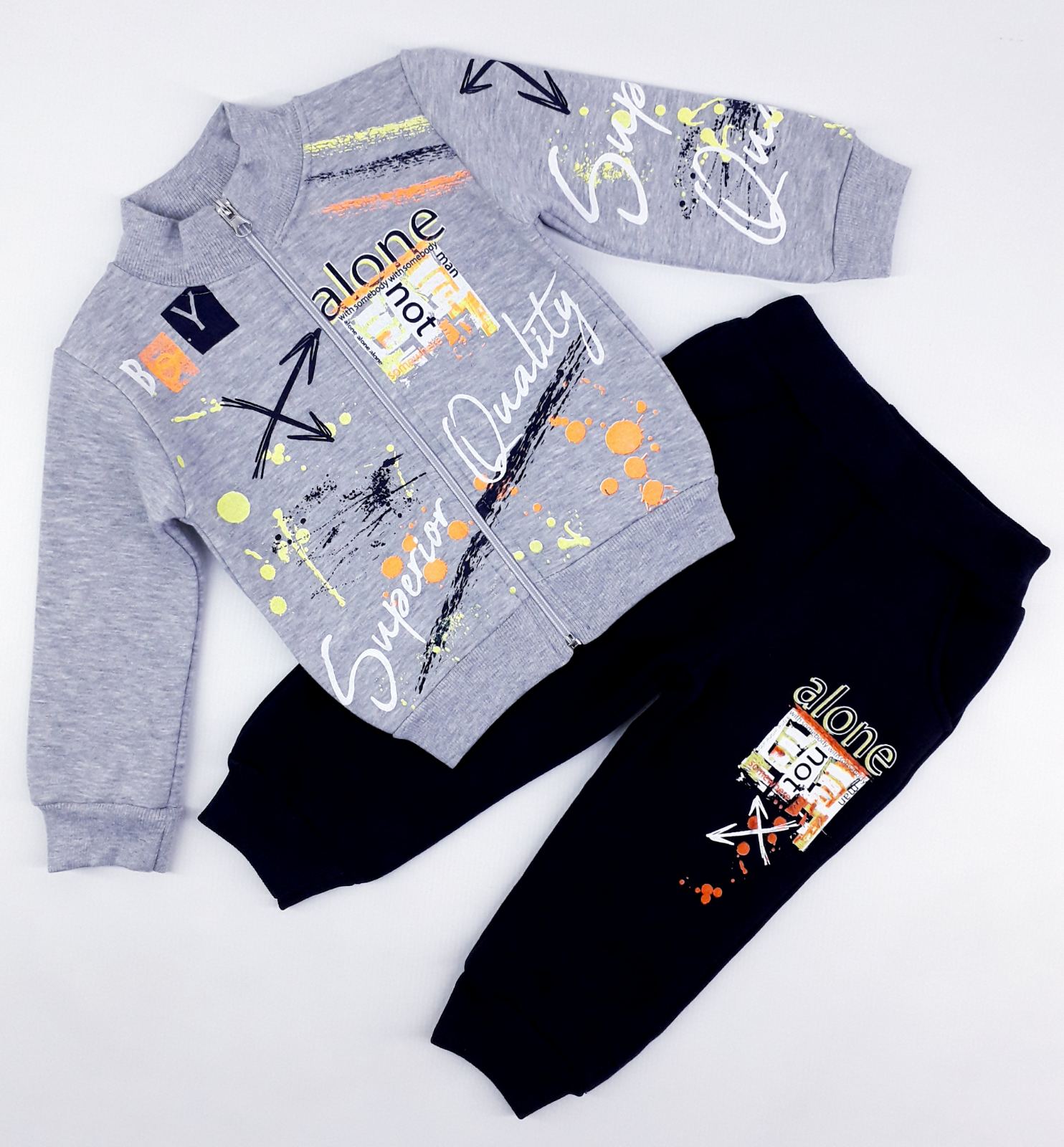 

Спортивный костюм Kids Wear 3662 104см(р) серый с черным