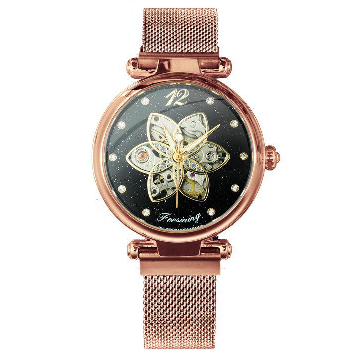 

Часы женские наручные Forsining Cuprum-Black Diamonds ABR-1059-0029