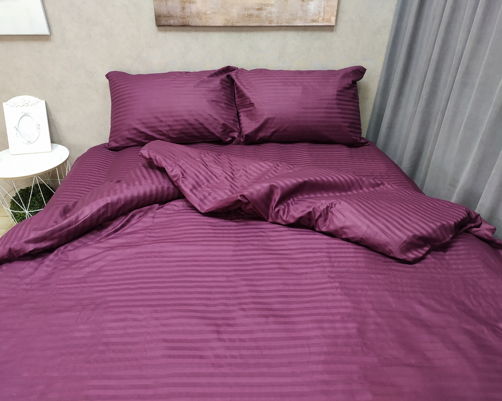 

Постельное белье LARA сатин-страйп Violet d13038e евро