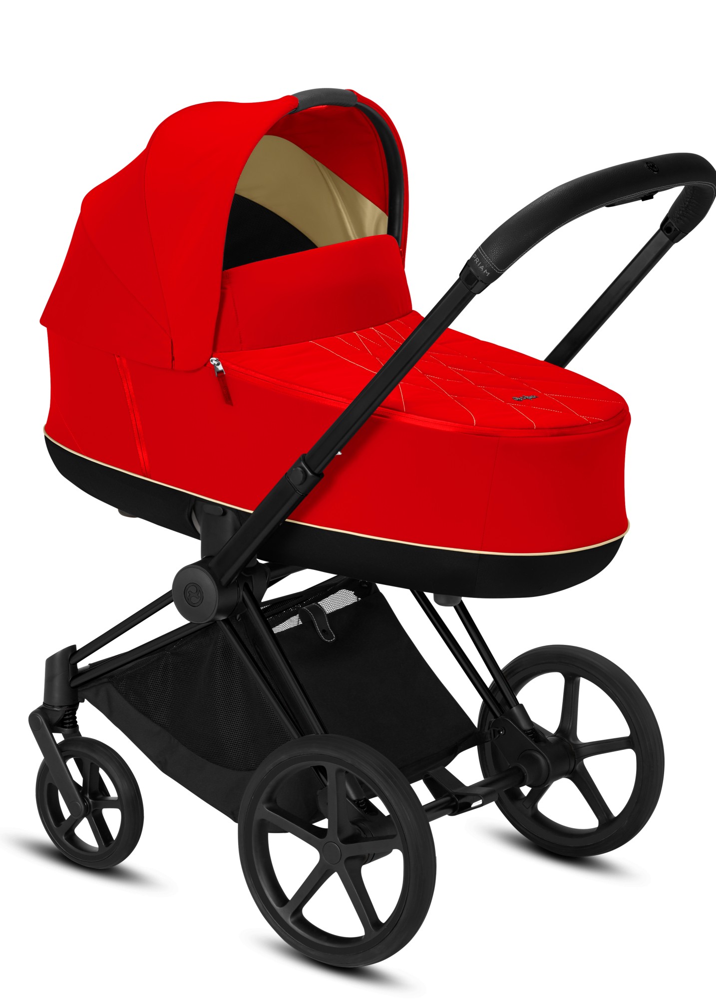 

Коляска для новорожденных Cybex Priam Autumn Gold шасси Matt Black