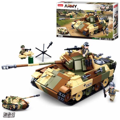 

Конструктор SLUBAN танк, фигурки, 725 деталей(M38-B0859)