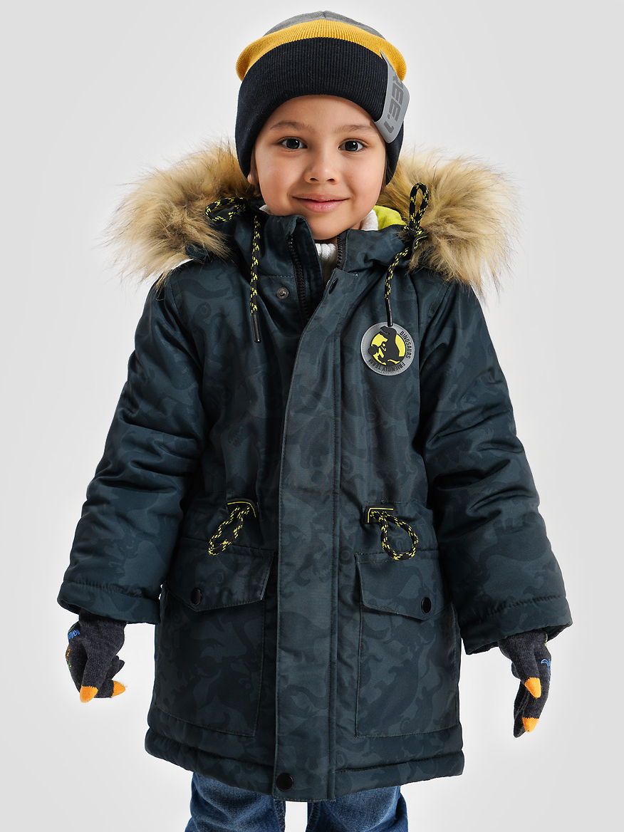 

Зимняя куртка-парка O'STIN BJ8Z86-48 104 см Темно-зеленая