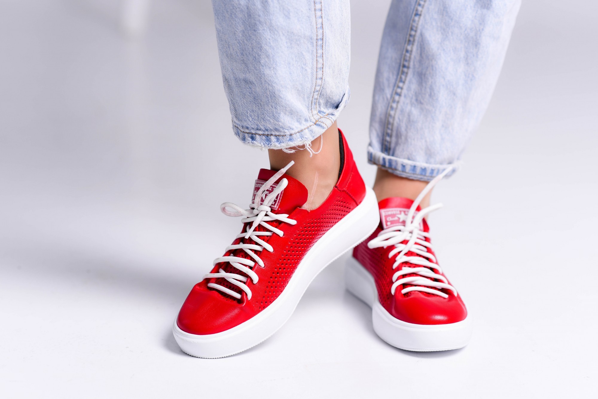 

Кеды Maya Shoes 2462 Красные 40р