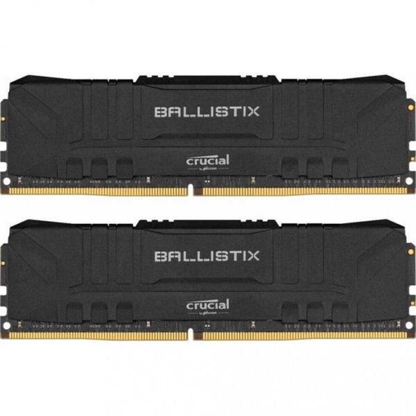 

Crucial 16 GB (2x8GB) DDR4 3000 MHz Ballistix Black (BL2K8G30C15U4B)