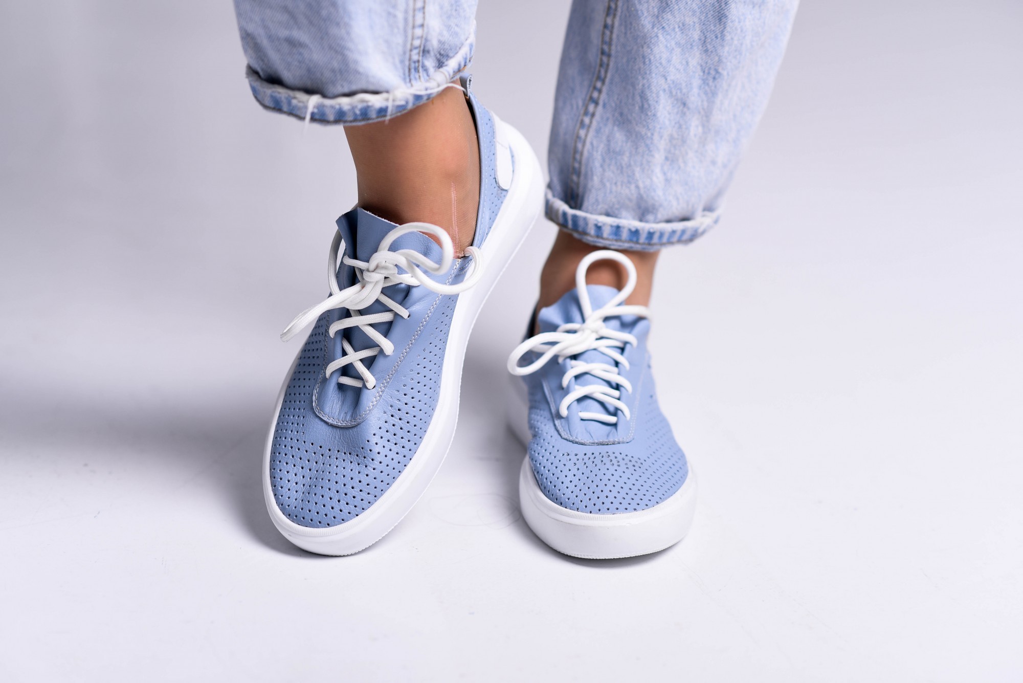 

Кеды Maya Shoes 2484 Голубые 36р
