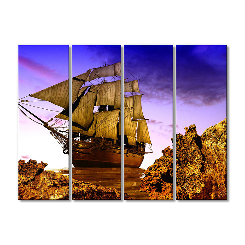 

Модульная картина Artel «Корабль и камни» 4 модуля 120x180 см