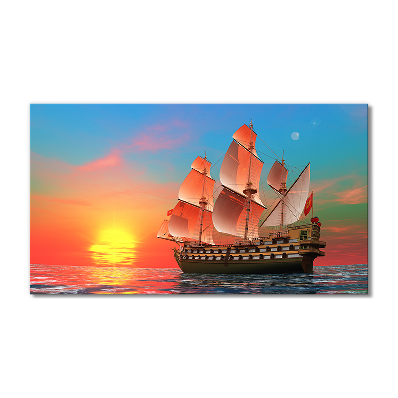 

Модульная картина Artel «Корабль и красный закат» 1 модуль 80x120 см