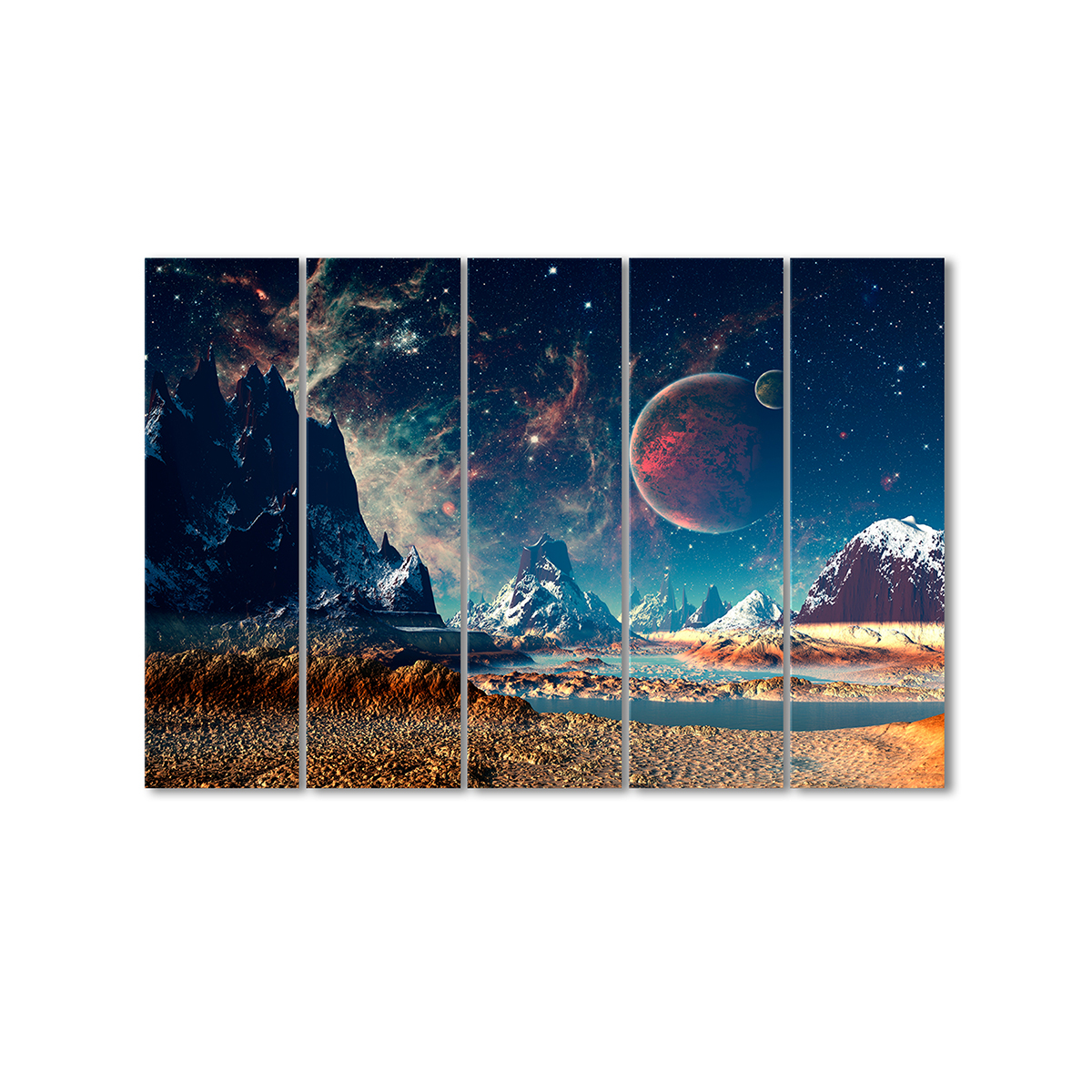 

Модульная картина Artel «Космос» 5 модулей 120x180 см