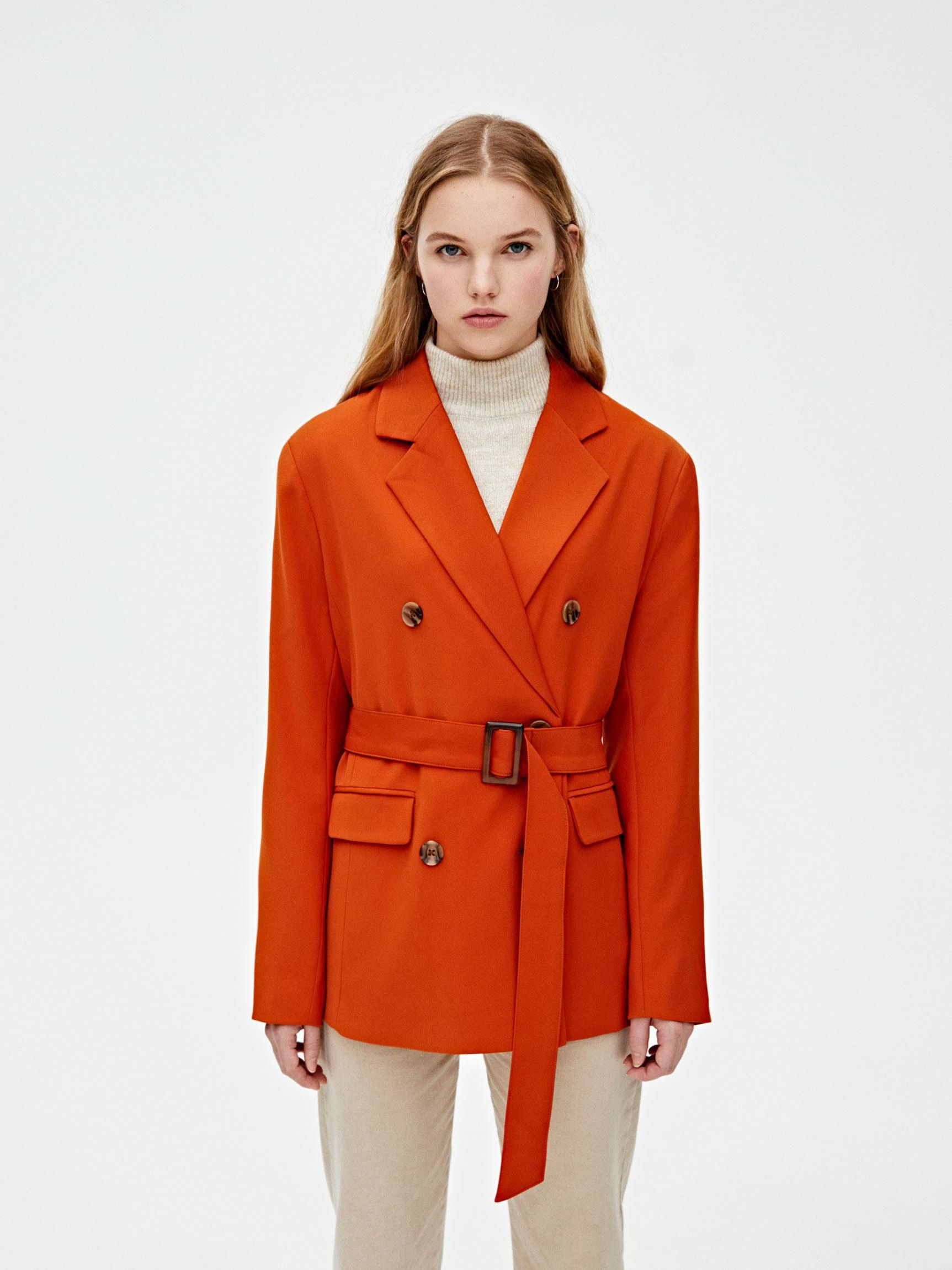 

Пиджак Pull & Bear XAZ279634WVTA  Оранжевый, Пиджак Pull & Bear XAZ279634WVTA S Оранжевый