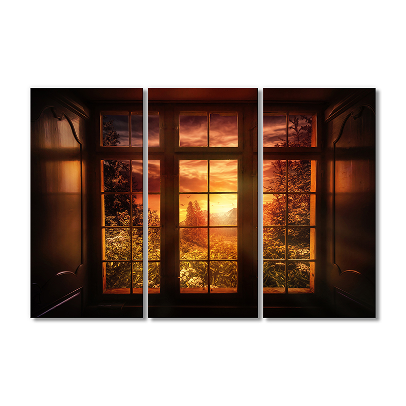

Модульная картина Artel «Закат за окном» 3 модуля 50x75 см