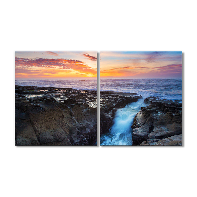 

Модульная картина Artel «Закат океан каменное ущелье» 2 модуля 120x180 см