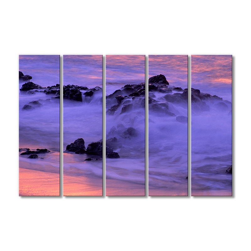 

Модульная картина Artel «Закат бурный берег» 5 модулей 70x105 см