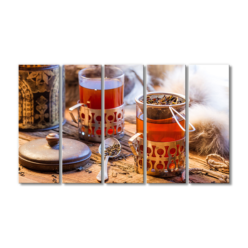 

Модульная картина Artel «Заваренный чай» 5 модулей 80x120 см