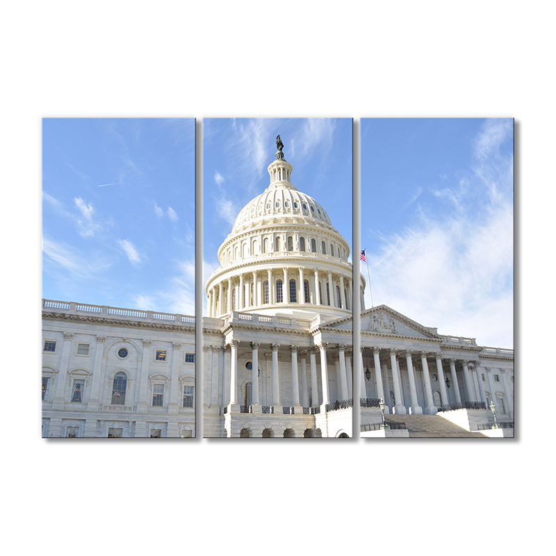 

Модульная картина Artel «Здание Капитолия США Вашингтон» 3 модуля 90x135 см