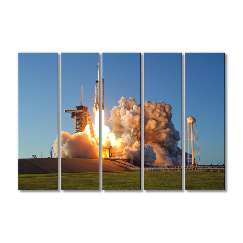 

Модульная картина Artel «Запуск Фалкон 9» 5 модулей 70x105 см