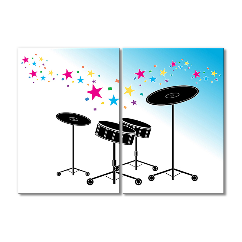 

Модульная картина Artel «Звездное изображение музыкальные инструменты» 2 модуля 80x120 см