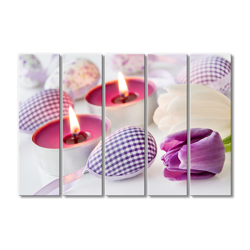 

Модульная картина Artel «Живые и тканевые тюльпаны» 5 модулей 70x105 см