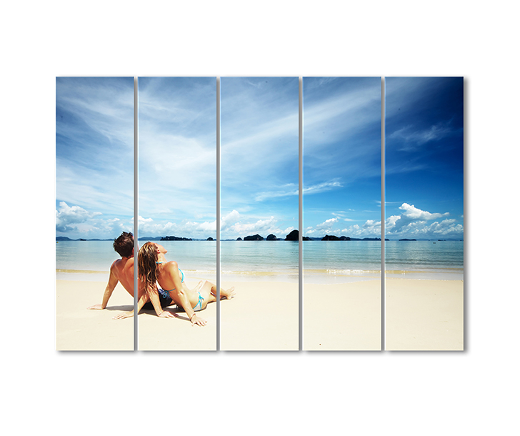 

Модульная картина Artel «Медовый месяц на пляже» 5 модулей 70x105 см