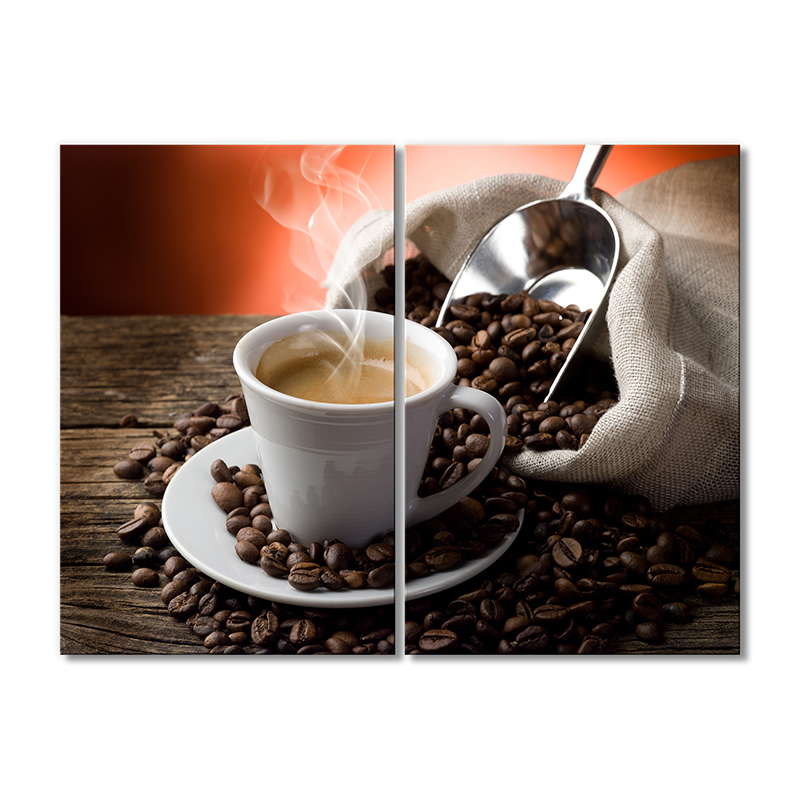 

Модульная картина Artel «Мешок зерен и чашка с горячим кофе» 2 модуля 80x120 см