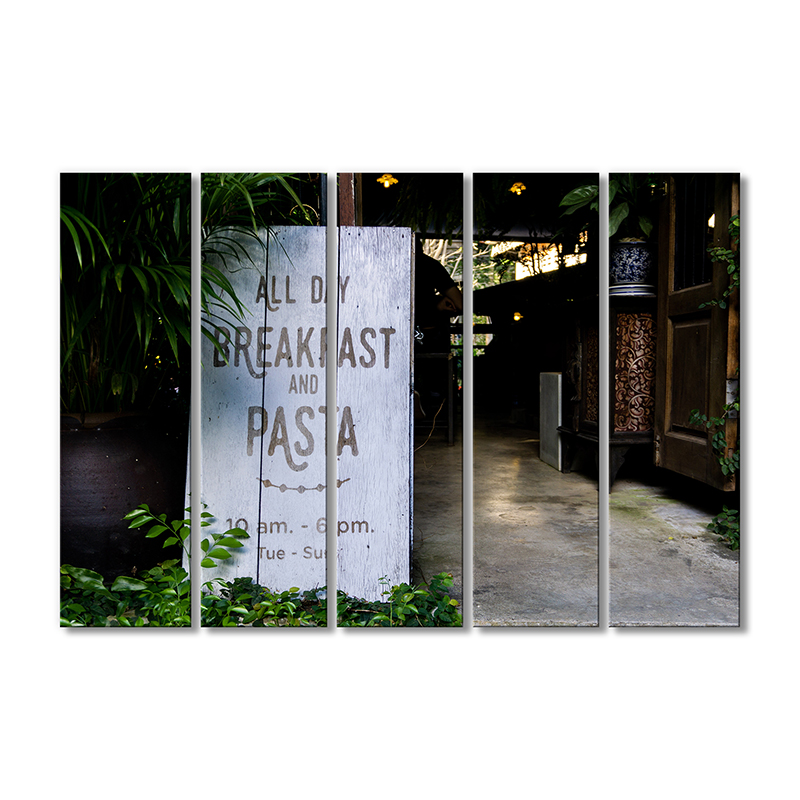 

Модульная картина Artel «Меню на завтрак» 5 модулей 120x180 см