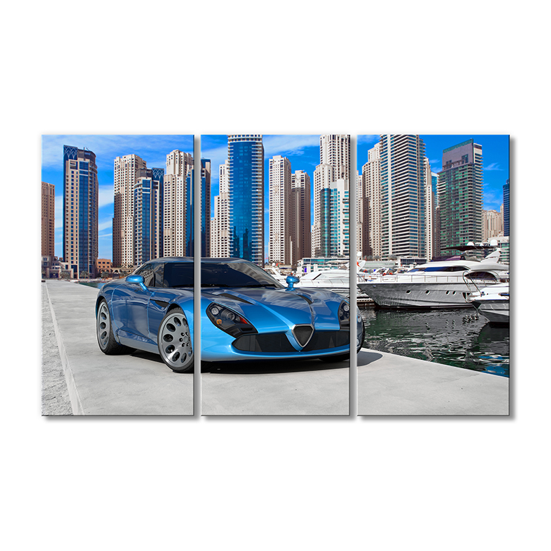 

Модульная картина Artel «Машина синяя» 3 модуля 90x135 см