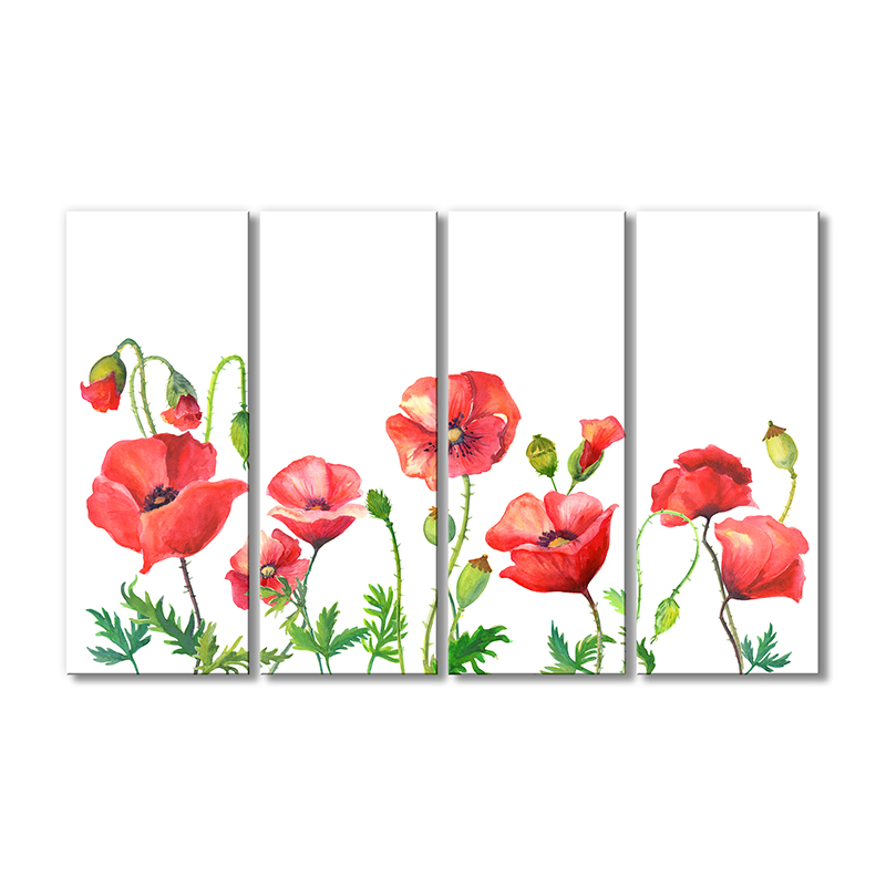 

Модульная картина Artel «Маки» 4 модуля 80x120 см