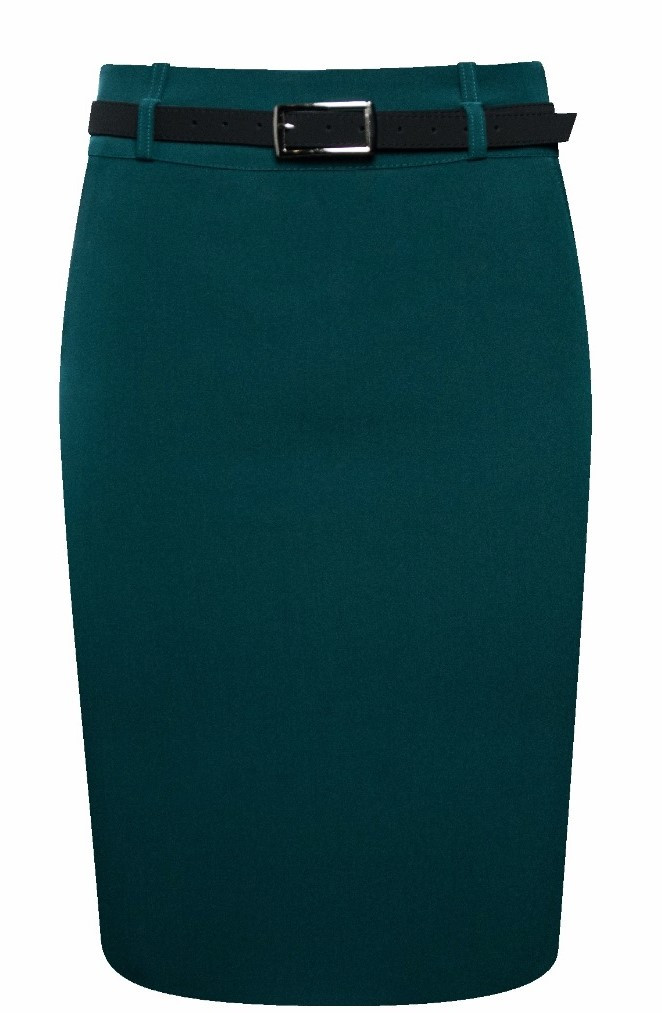 

Юбка карандаш с ремешком изумрудная Hladysh 44 788-6