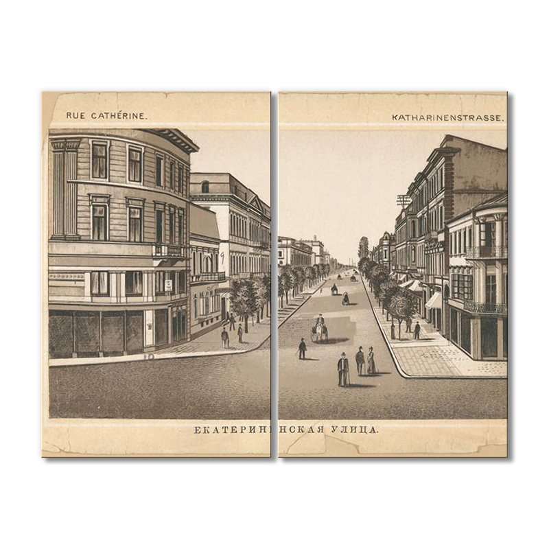 

Модульная картина Artel «Одесса Екатерининская улица» 2 модуля 80x120 см