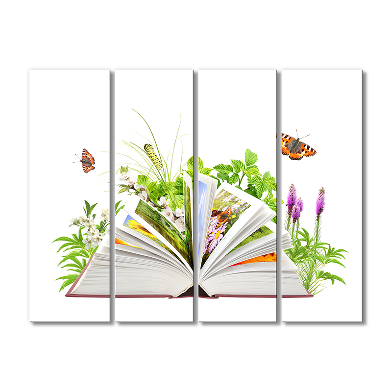 

Модульная картина Artel «Книга по ботанике» 4 модуля 60x90 см