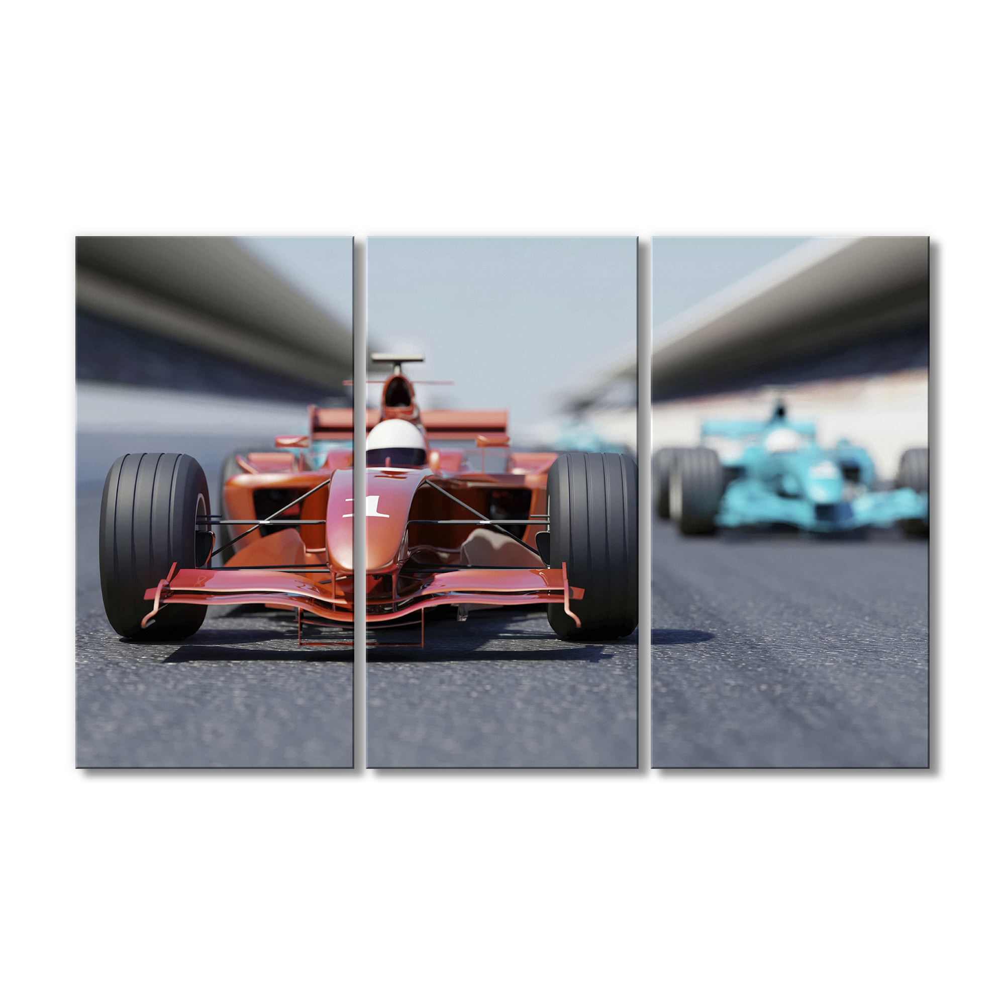 

Модульная картина Artel «Красный болид Formula-1» 3 модуля 120x180 см