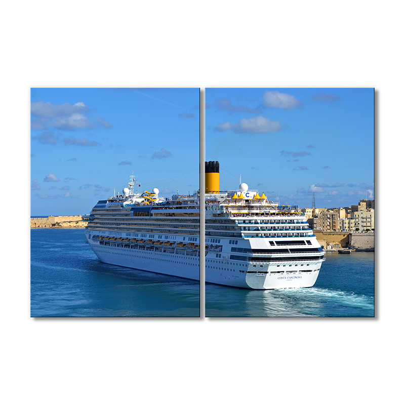 

Модульная картина Artel «Круизный лайнер - очаровательное побережье» 2 модуля 120x180 см