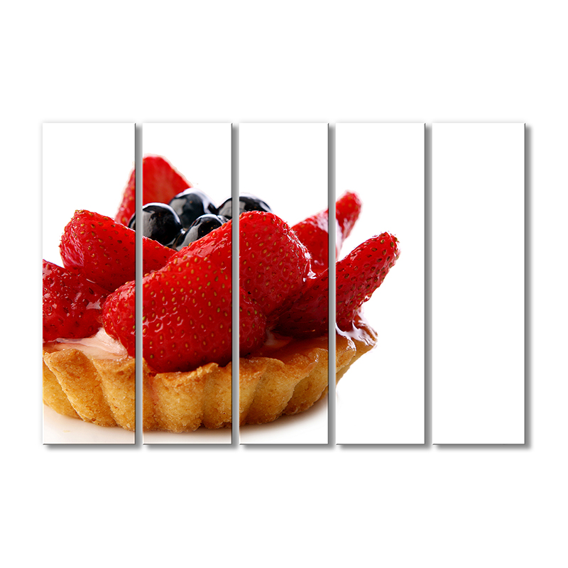 

Модульная картина Artel «Клубничная тарталетка» 5 модулей 80x120 см