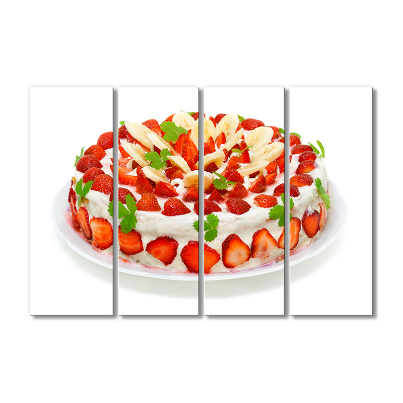 

Модульная картина Artel «Клубнично-банановый пирог» 4 модуля 80x120 см