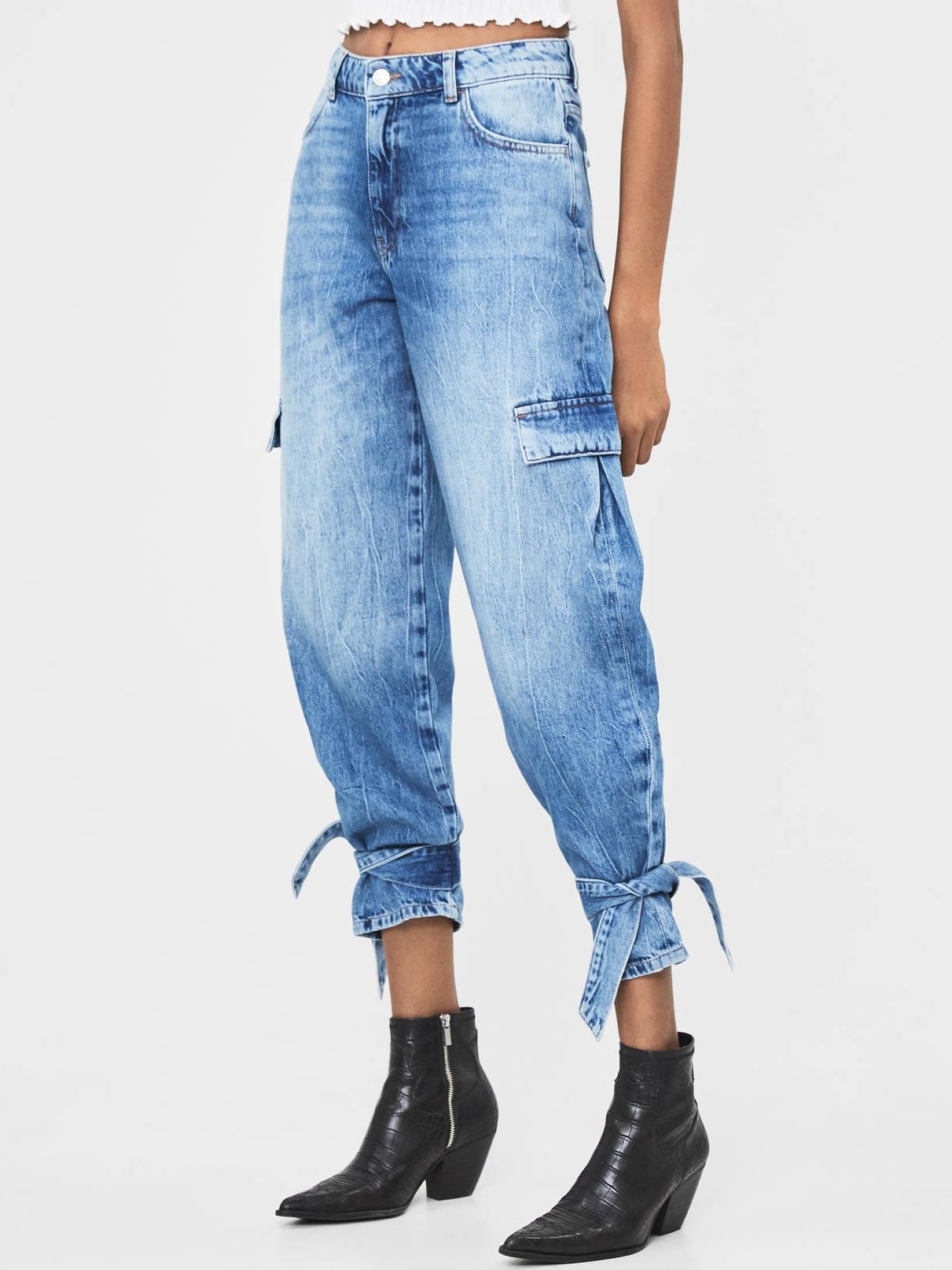 

Джинсы Bershka XAZ218723HHJQ 36 Светло-синие
