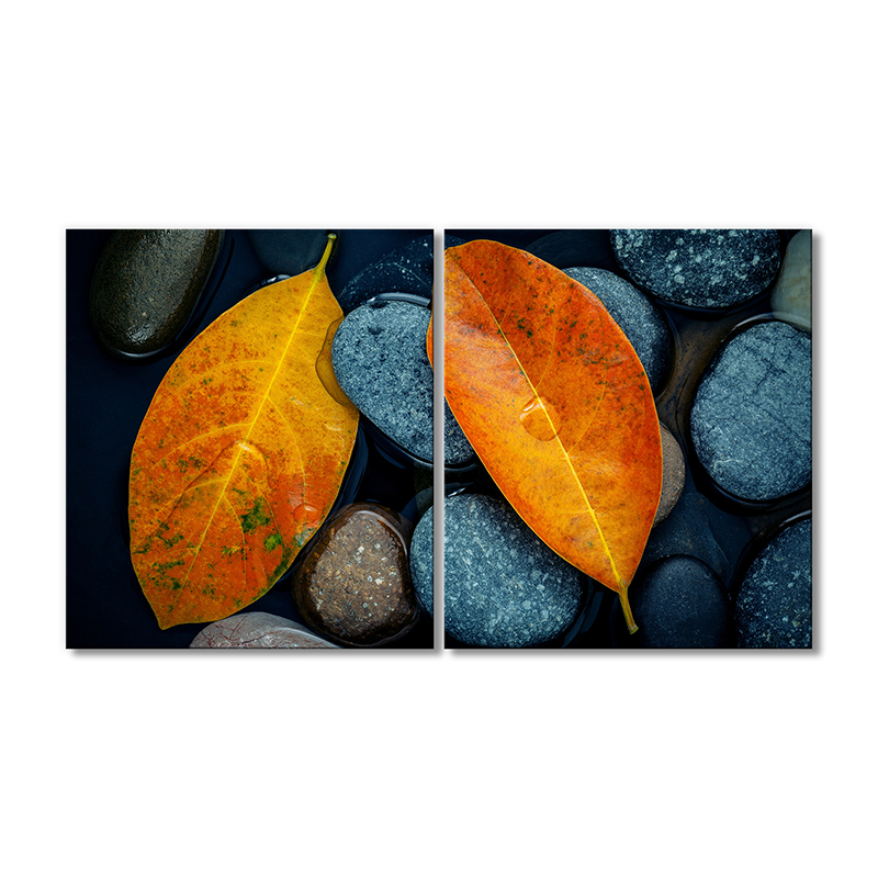 

Модульная картина Artel «Натуральные камни с осенней листвой» 2 модуля 50x75 см