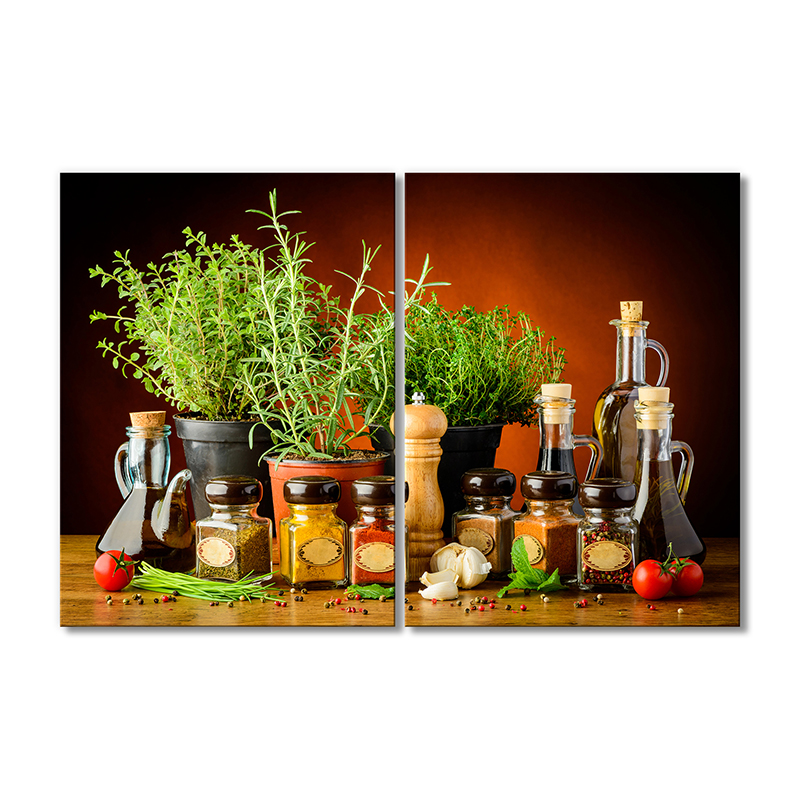 

Модульная картина Artel «Натюрморт- готовим вместе, декор для кухни» 2 модуля 90x135 см