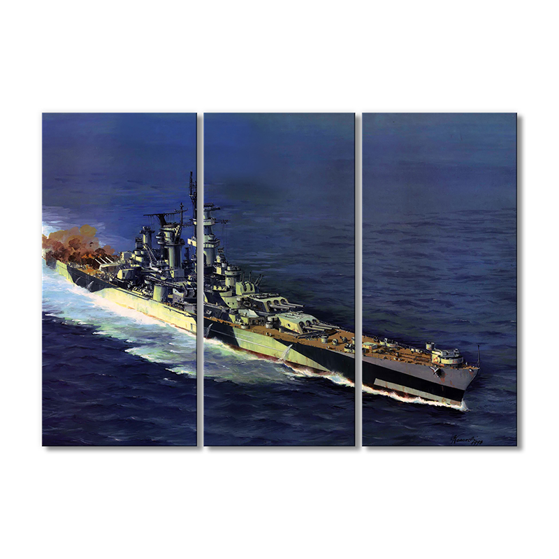 

Модульная картина Artel «Линейный крейсер Аляска» 3 модуля 80x120 см