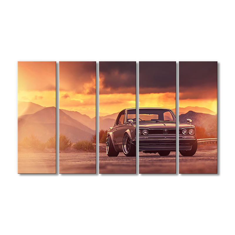 

Модульная картина Artel «Ниссан Скайлайн 2000 GTX классический автомобиль» 5 модулей 80x120 см