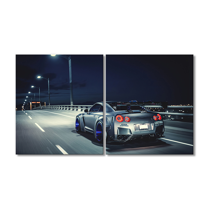 

Модульная картина Artel «Ниссан GT-R автомобиль» 2 модуля 70x105 см