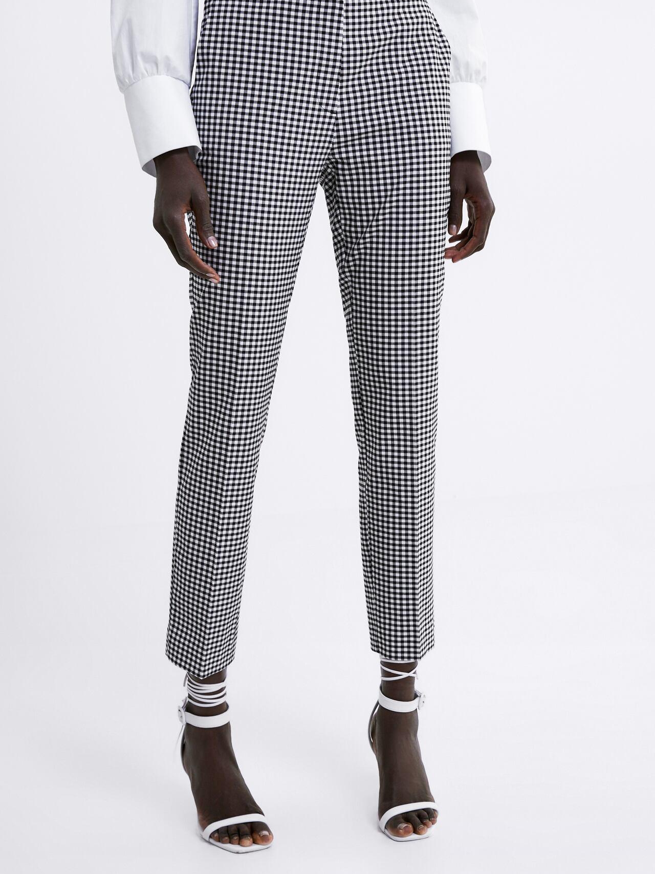 

Брюки Zara XAZ238799DWLV  Черные с белым, Брюки Zara XAZ238799DWLV S Черные с белым
