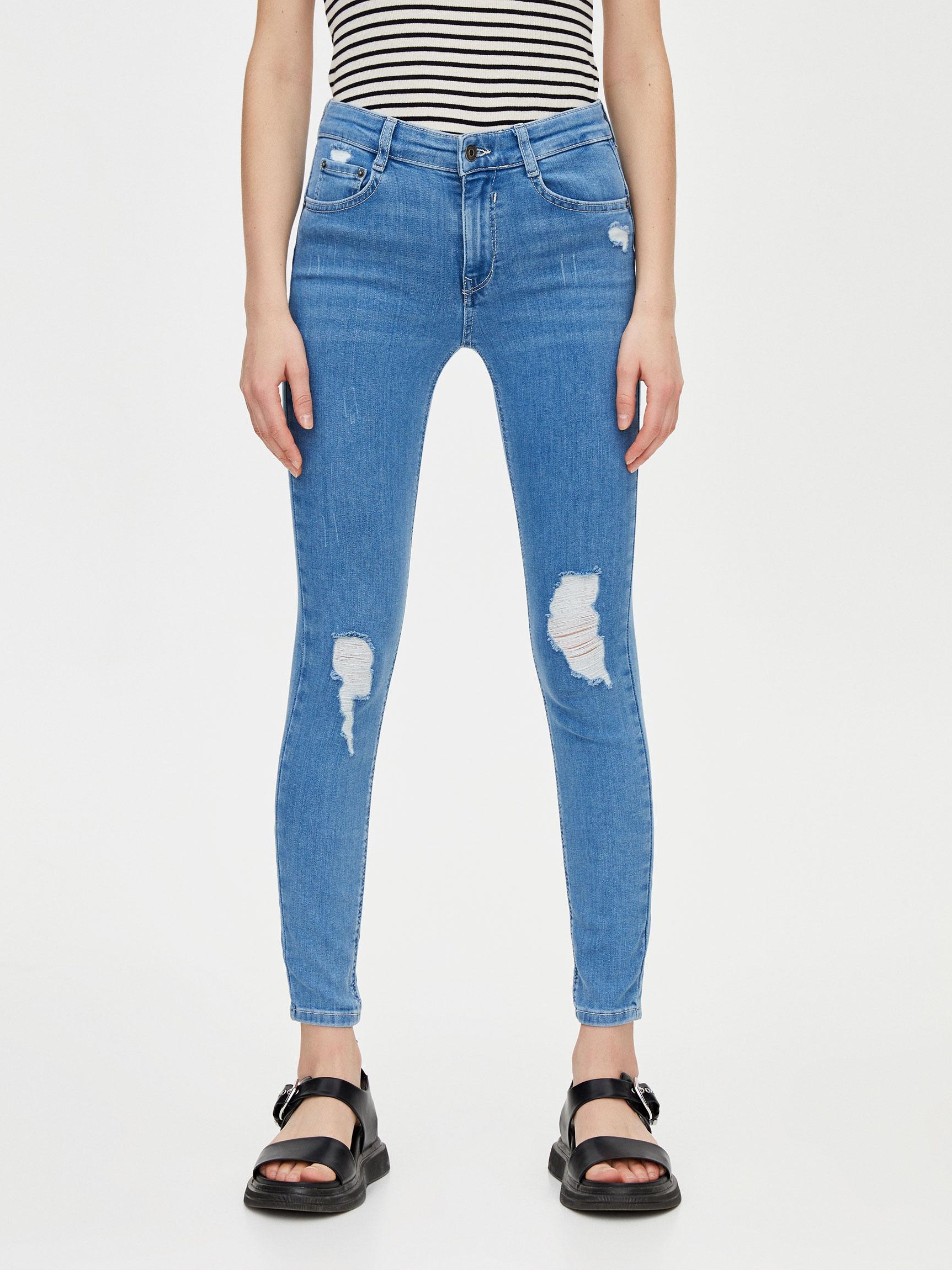

Джинсы Pull & Bear XAZ259911TGHW  Светло-синие, Джинсы Pull & Bear XAZ259911TGHW 32 Светло-синие